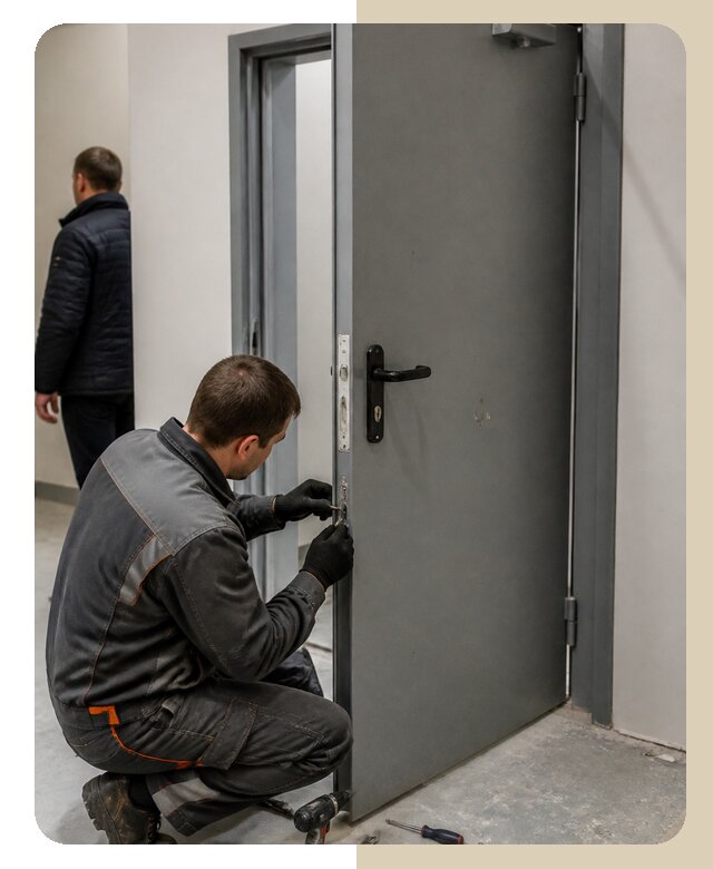 Ремонт противопожарной двери в Новодвинске по цене 6648 р. | ДвериЛегко-Нвд