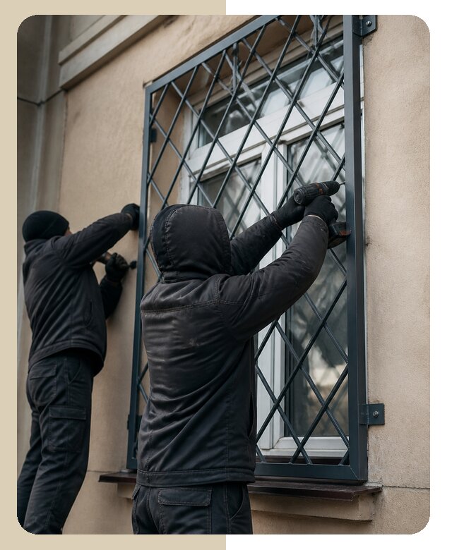 Установка антивандальных решеток на окна в Новодвинске